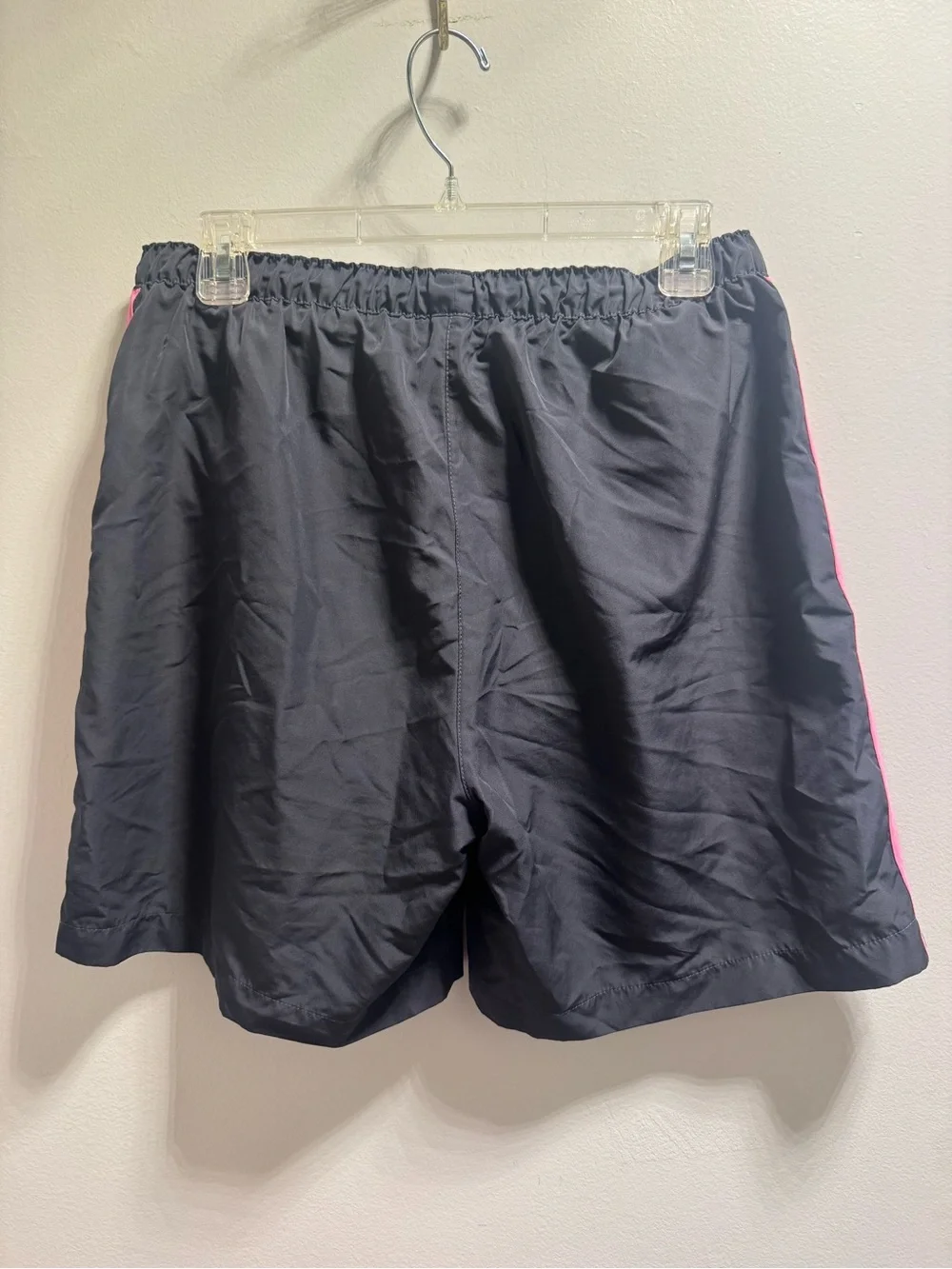 *Adidas Women’s Black Athletic Shorts with Pink Accent Stripes